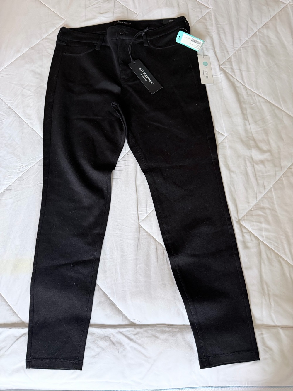 Liverpool Black Slim Ponte Pants